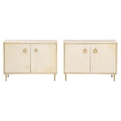 Pair of Parchment Chests in the Manner of Gio Ponti