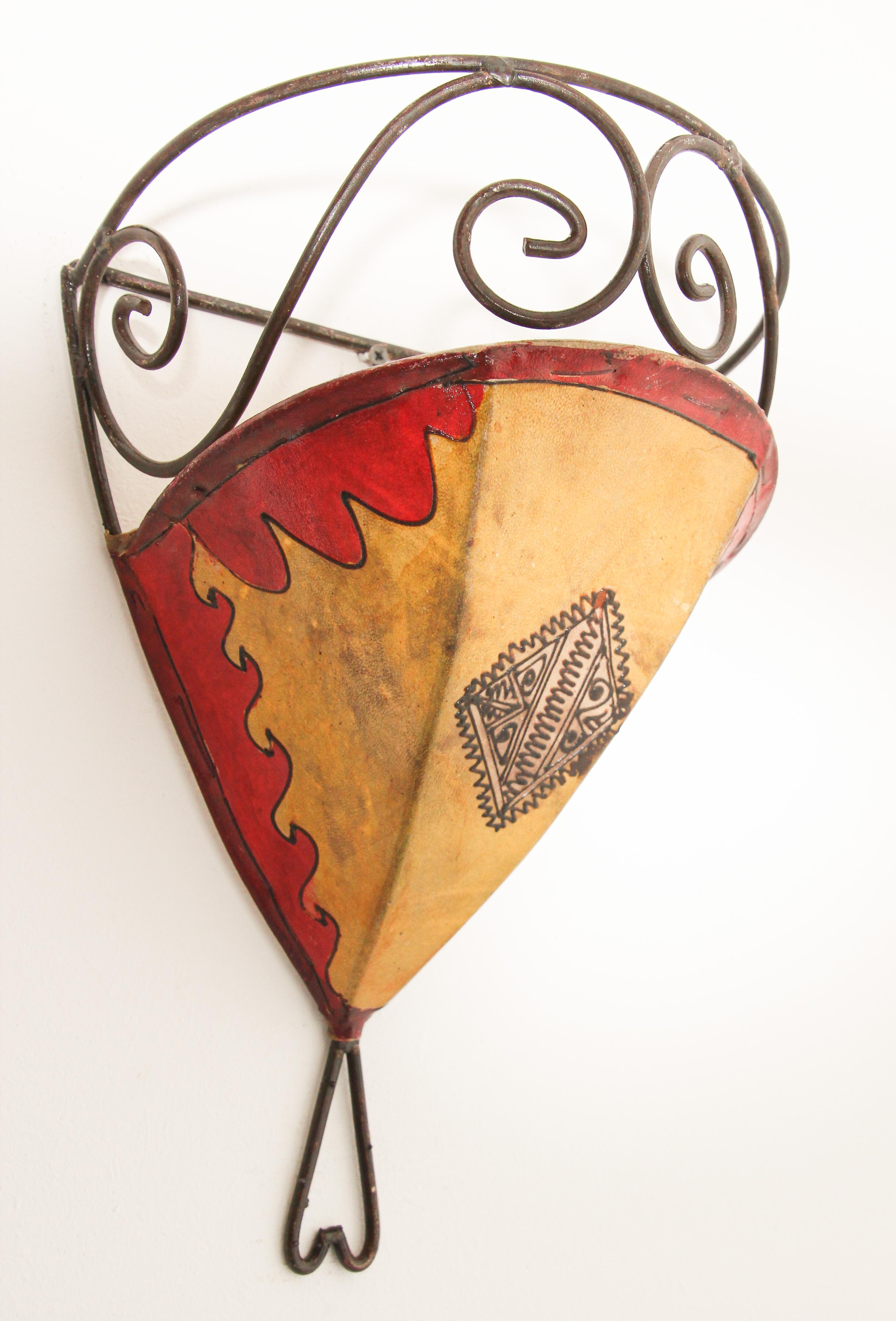 Par de Pergamino Arte de Pared Étnico Africano Marroquí en venta 9