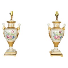 Pair of Paris Porcelain Lamps
