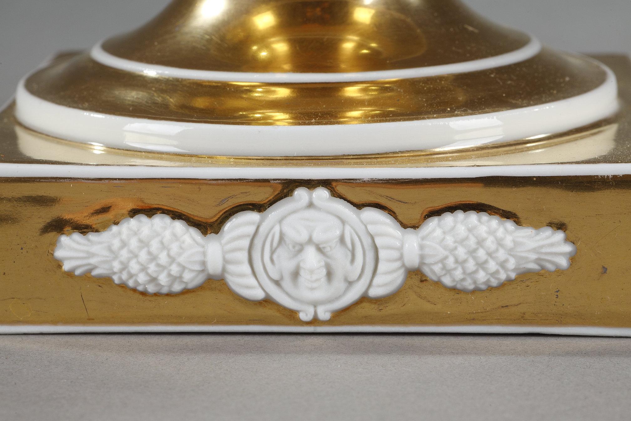 Coppia di cesti da terra in porcellana di Parigi, periodo Impero in vendita 11