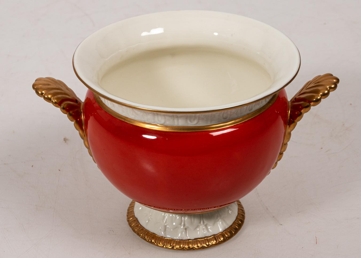 French Pair of Paris Royal Porcelain Cache Pots
