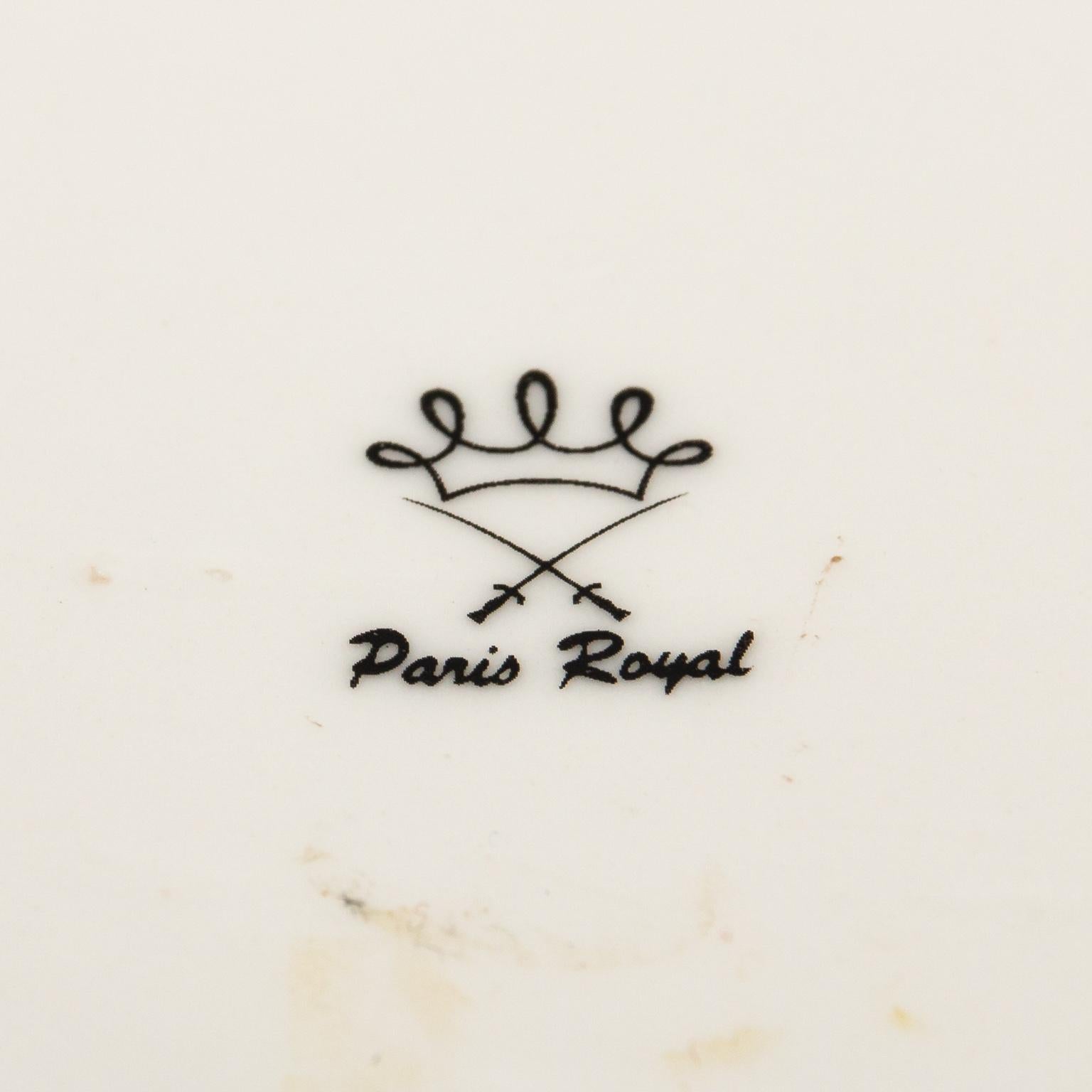 Mid-20th Century Pair of Paris Royal Porcelain Cache Pots