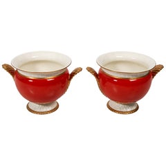 Pair of Paris Royal Porcelain Cache Pots