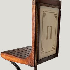 Pair of parisian metropolitan chairs 1920