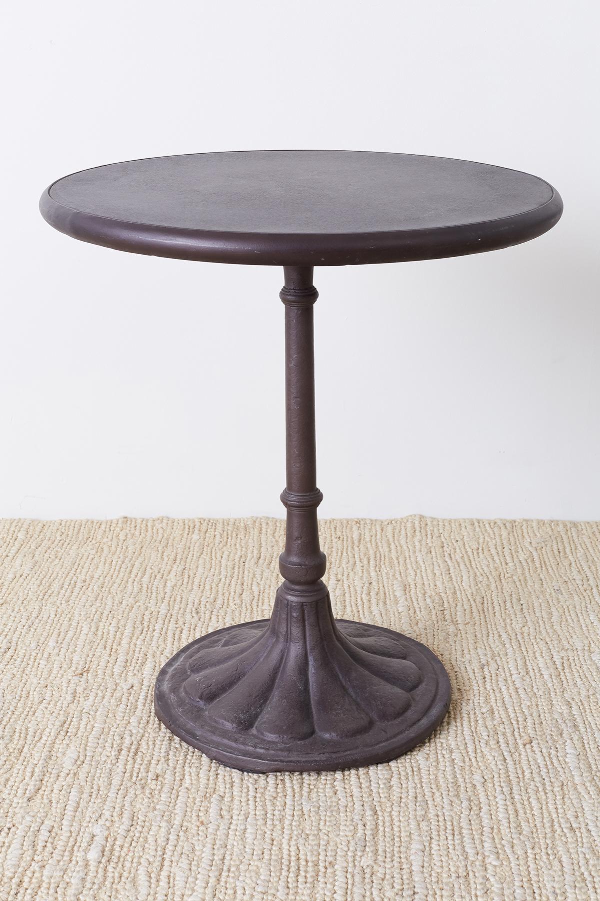 Indian Pair of Parisian Style Iron Bistro Cafe Tables