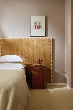 Pair of Park Night Stands in African Mahogany by Yaniv Chen for Lemon