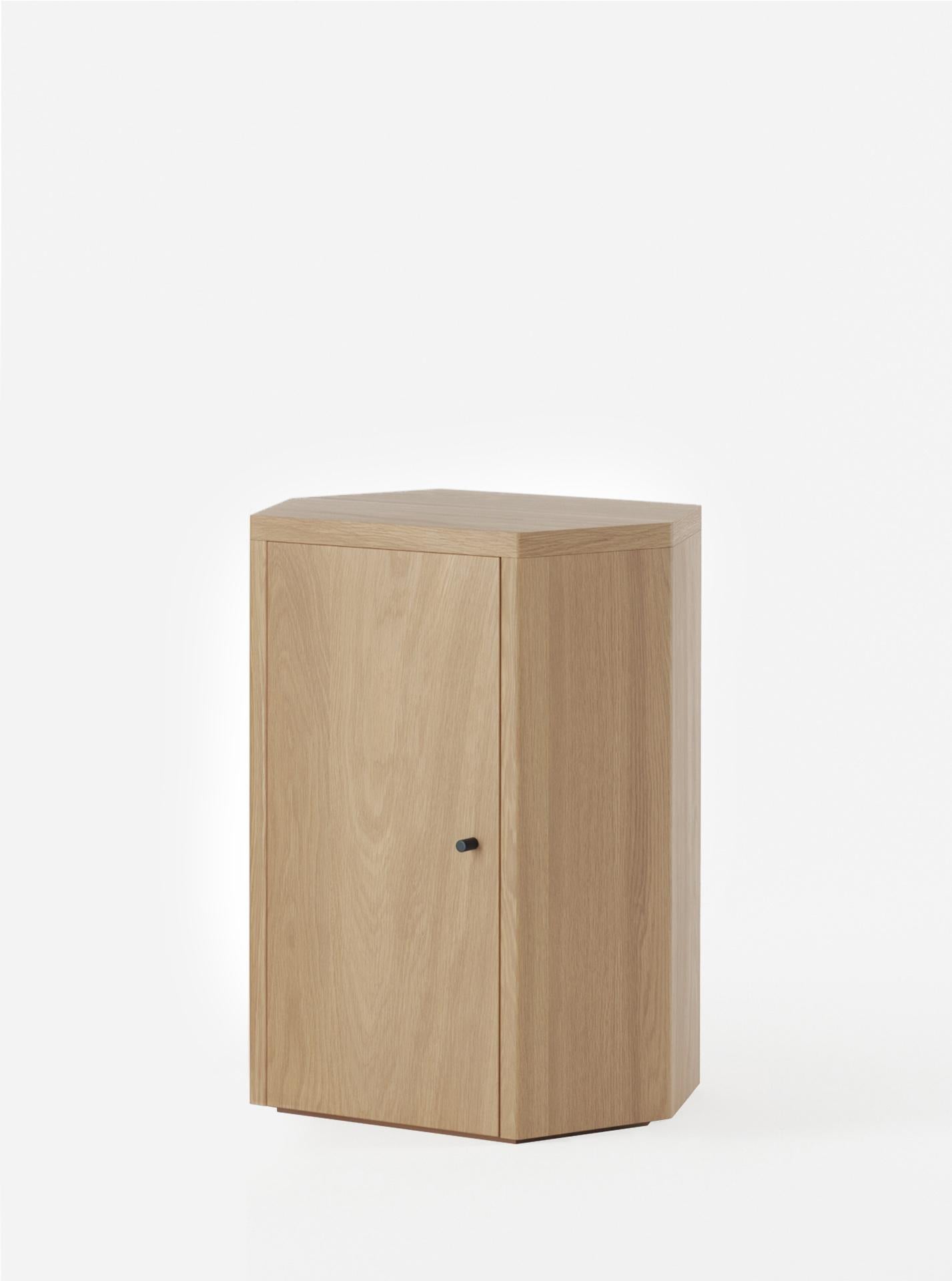 Minimalismo Coppia di comodini Park in Oak di Yaniv Chen per Lemon in vendita