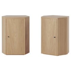 Pair of Park Night Stands in Oak by Yaniv Chen for Lemon