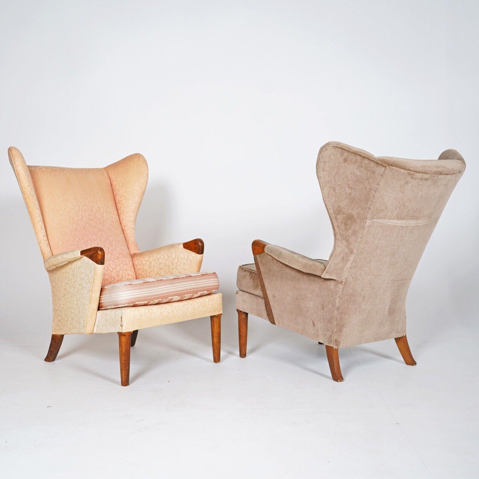 njoy making these Parker Parker Knoll 757 Wingback Armchairs your very own. These absolute British classic mid century design  chairs known as the 