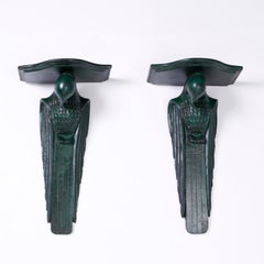 Pair of Parrot or Bird Wall Brackets