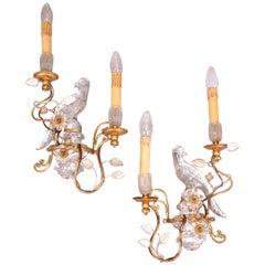 Pair of Parrot Wall Sconces