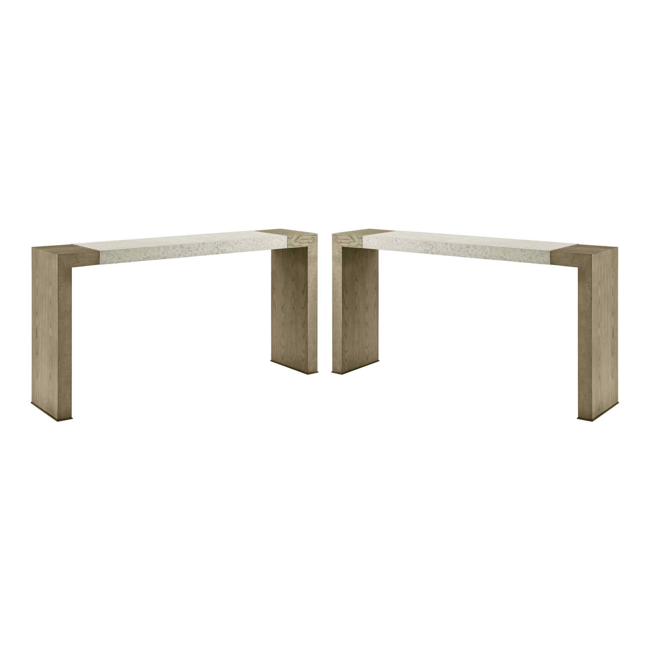 Paire de consoles de style Parson - Lampe