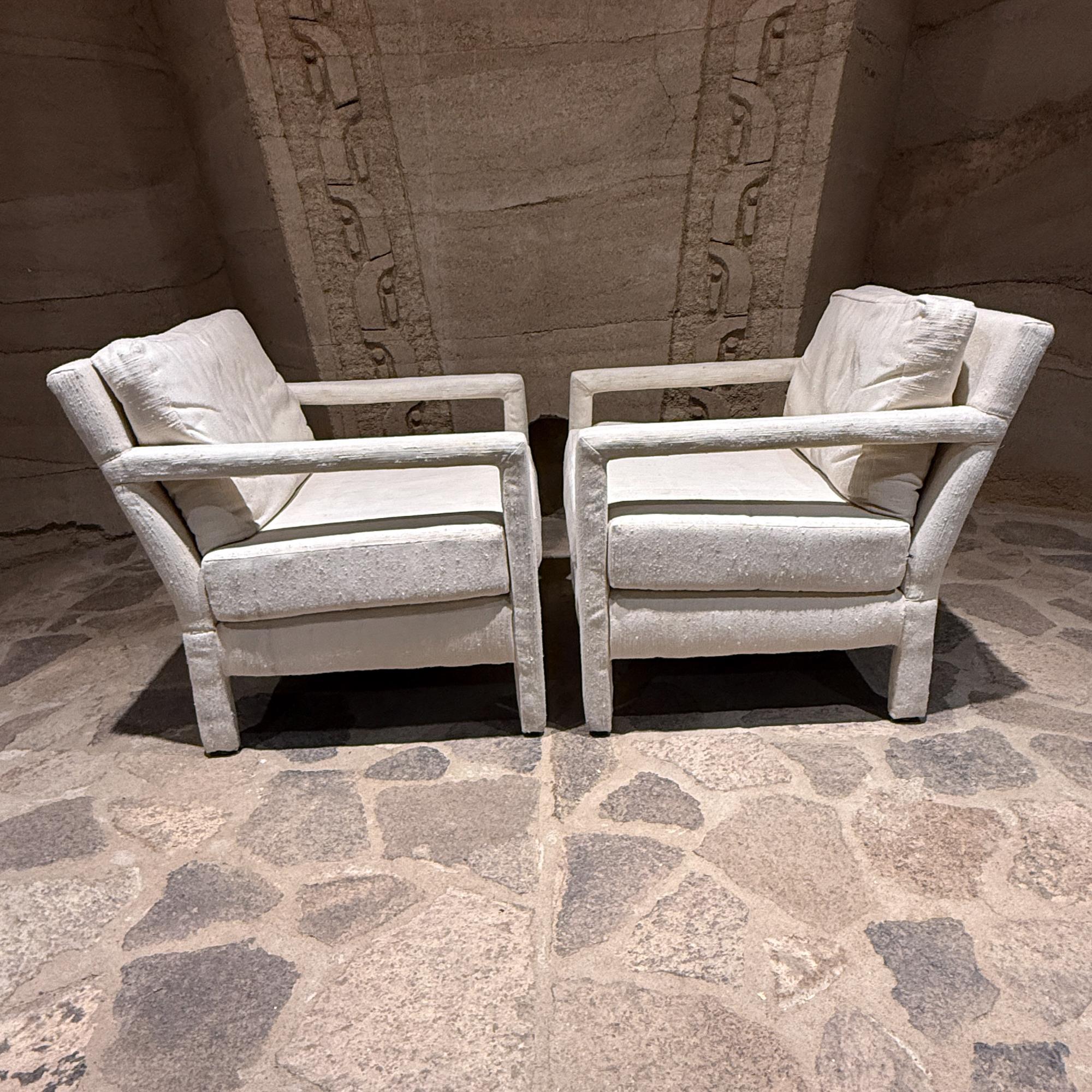 Pareja de sillas Parsons Atribuidas a Milo Baughman Post Modernas en Bastante bueno estado para la venta en Chula Vista, CA