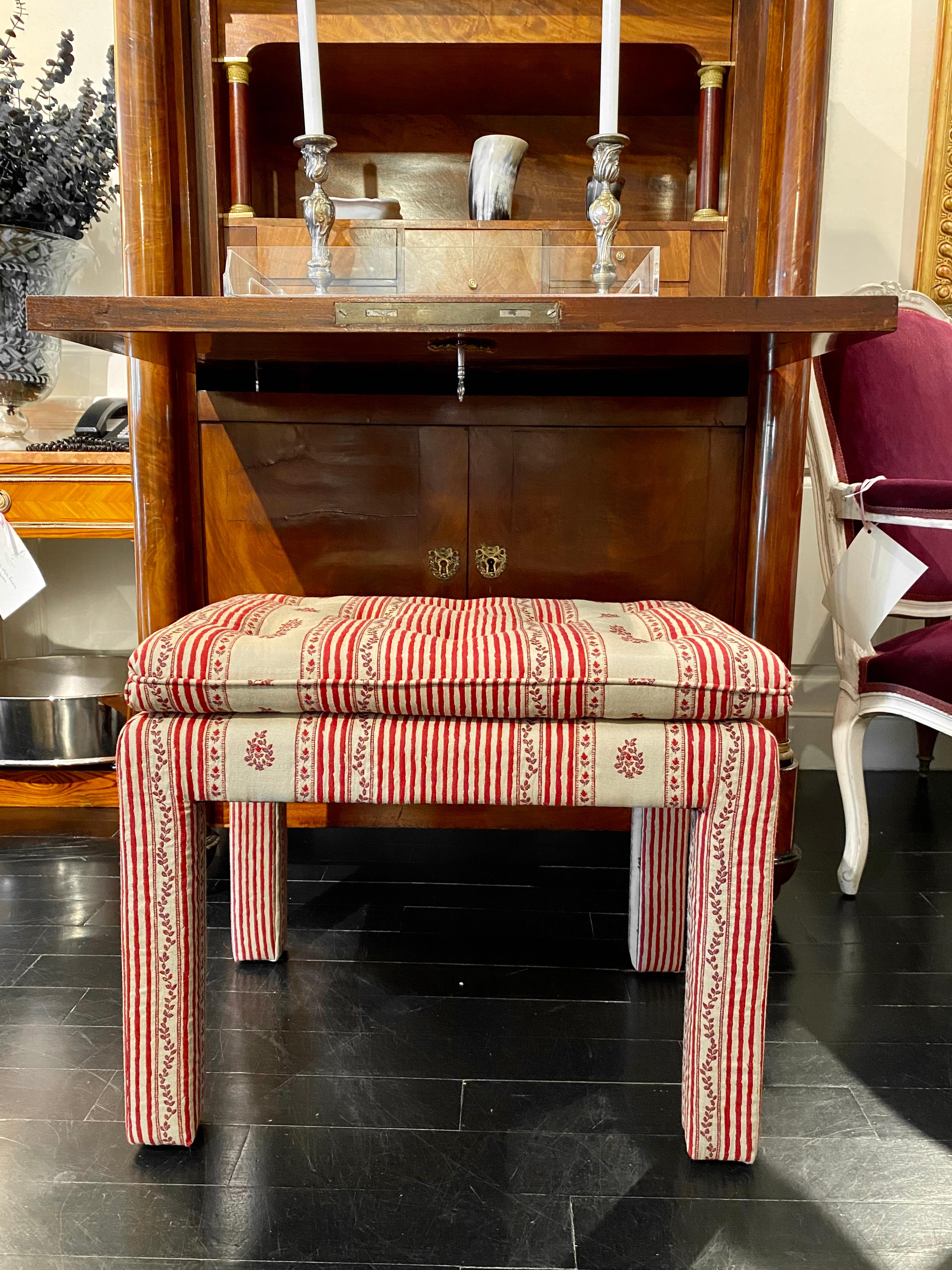 Pair of Parsons Style Ottoman Stools 6