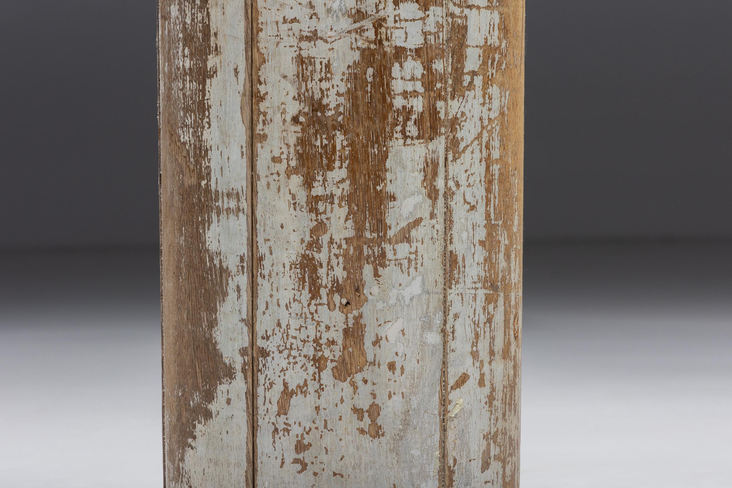 Pair of Partly Patinated Wooden Columns, 19th Century For Sale 7