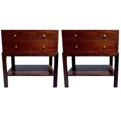 Pair of Parzinger Style Nightstands