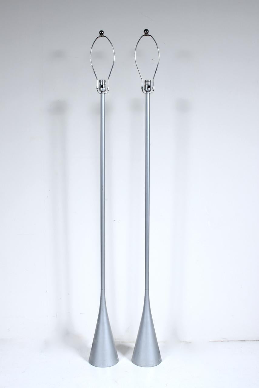 Paar Stehlampen „Cinna“ aus Aluminiumguss von Pascal Mourgue für Ligne-Roset, 1990er Jahre im Angebot 14