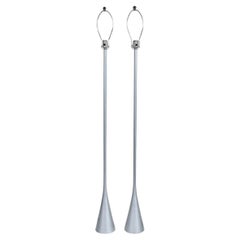 Paar Stehlampen „Cinna“ aus Aluminiumguss von Pascal Mourgue für Ligne-Roset, 1990er Jahre