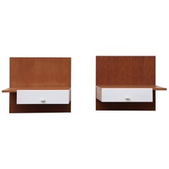 Pair of Pastoe Wall Mount Night Stands