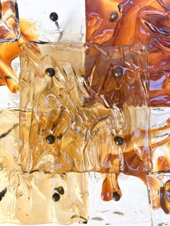 Pair of Patchwork Appliques by Toni Zuccheri for Venini 1970