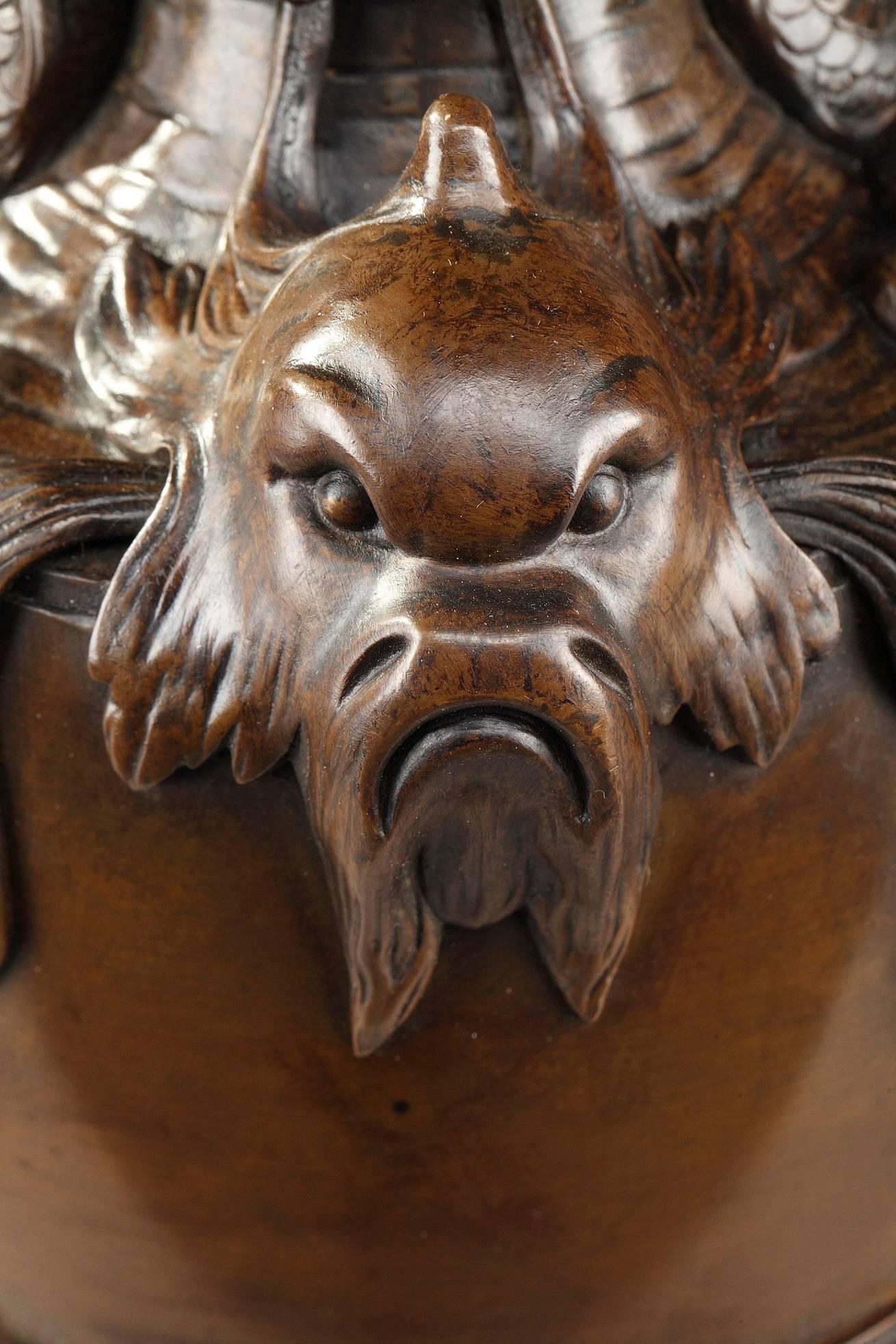 Paar Euler aus patinierter Bronze nach Sigisbert-François Michel 3