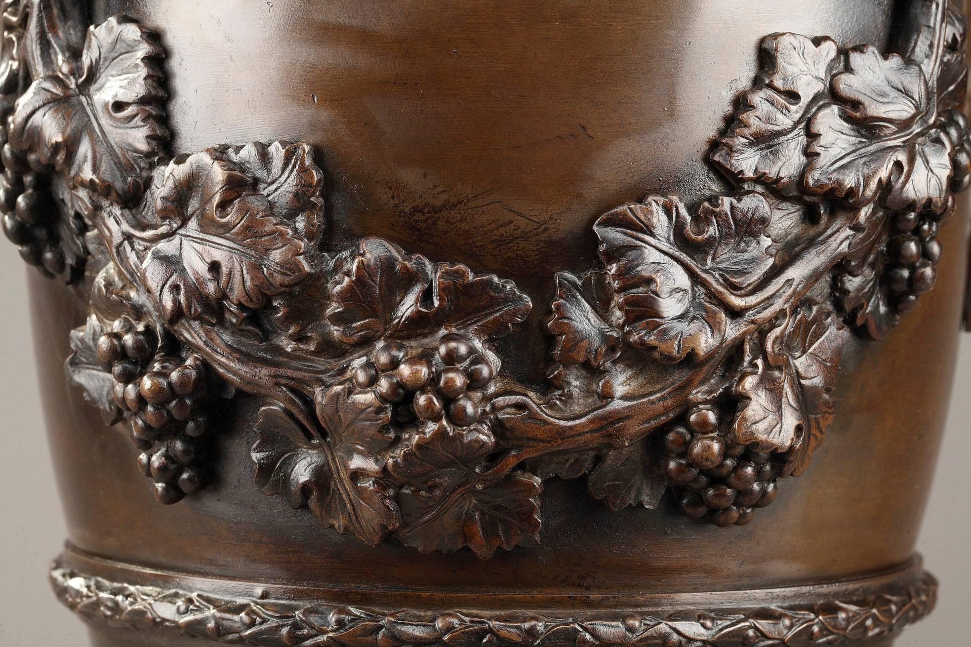Paar Euler aus patinierter Bronze nach Sigisbert-François Michel (Französisch)
