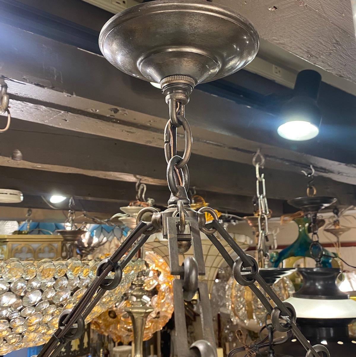 Pair of Patinated Bronze Light Fixtures, Sold Individually In Good Condition For Sale In New York, NY