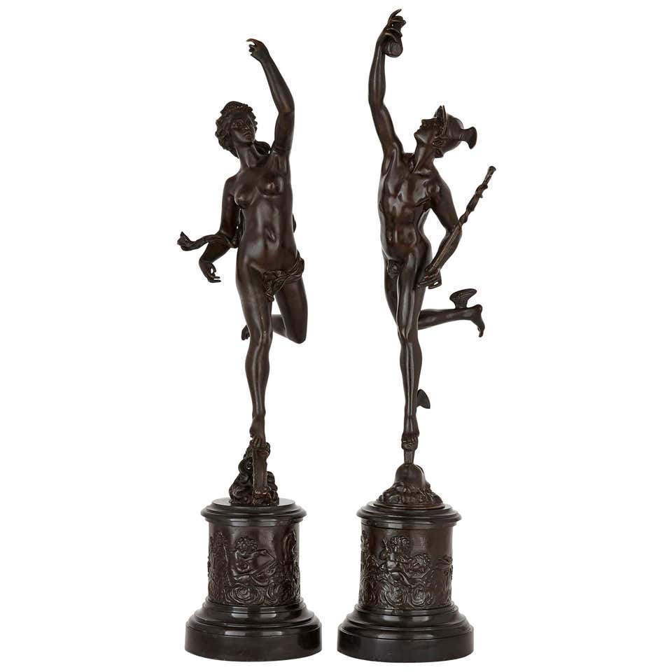 Rococo Style Patinated Bronze Figural Group after Clodion For Sale at ...