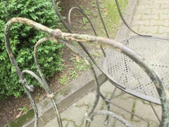 Pair of Patinated Wrought Iron Chairs 1900-1920