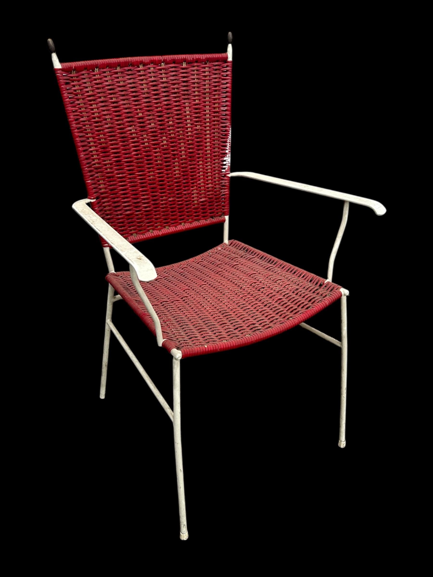 pair of patio armchairs from he 1950's For Sale 3