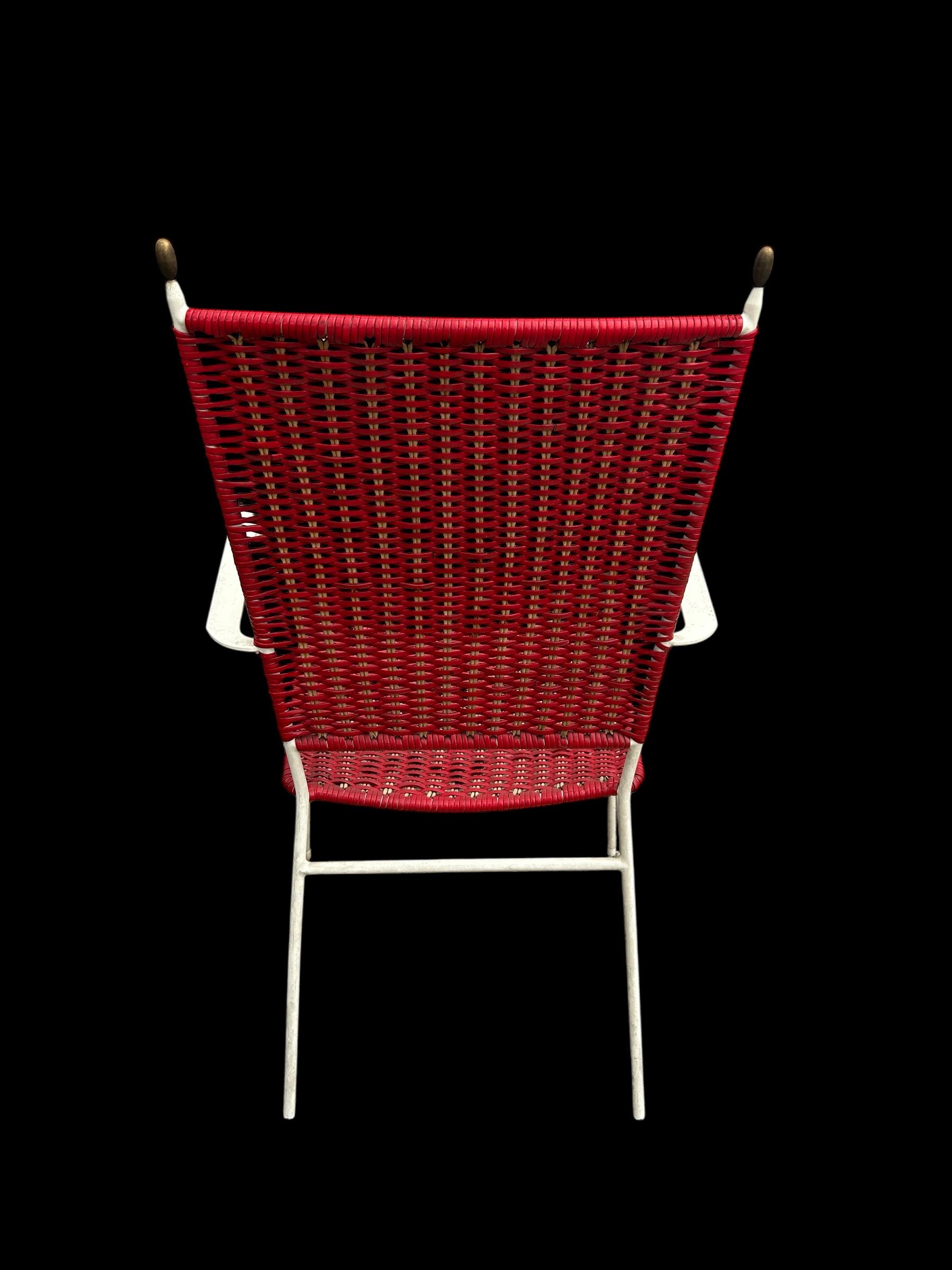 pair of patio armchairs from he 1950's In Good Condition For Sale In Brooklyn, NY
