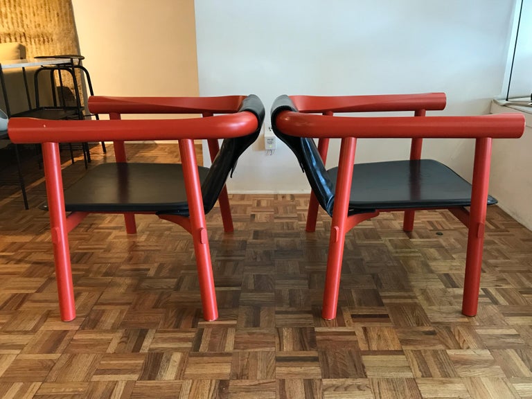 Pair Of Patricia Urquiola For Artelano Log Chairs