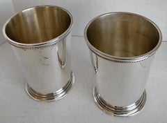 Pair of Patrick Henry Silver Julep Cups