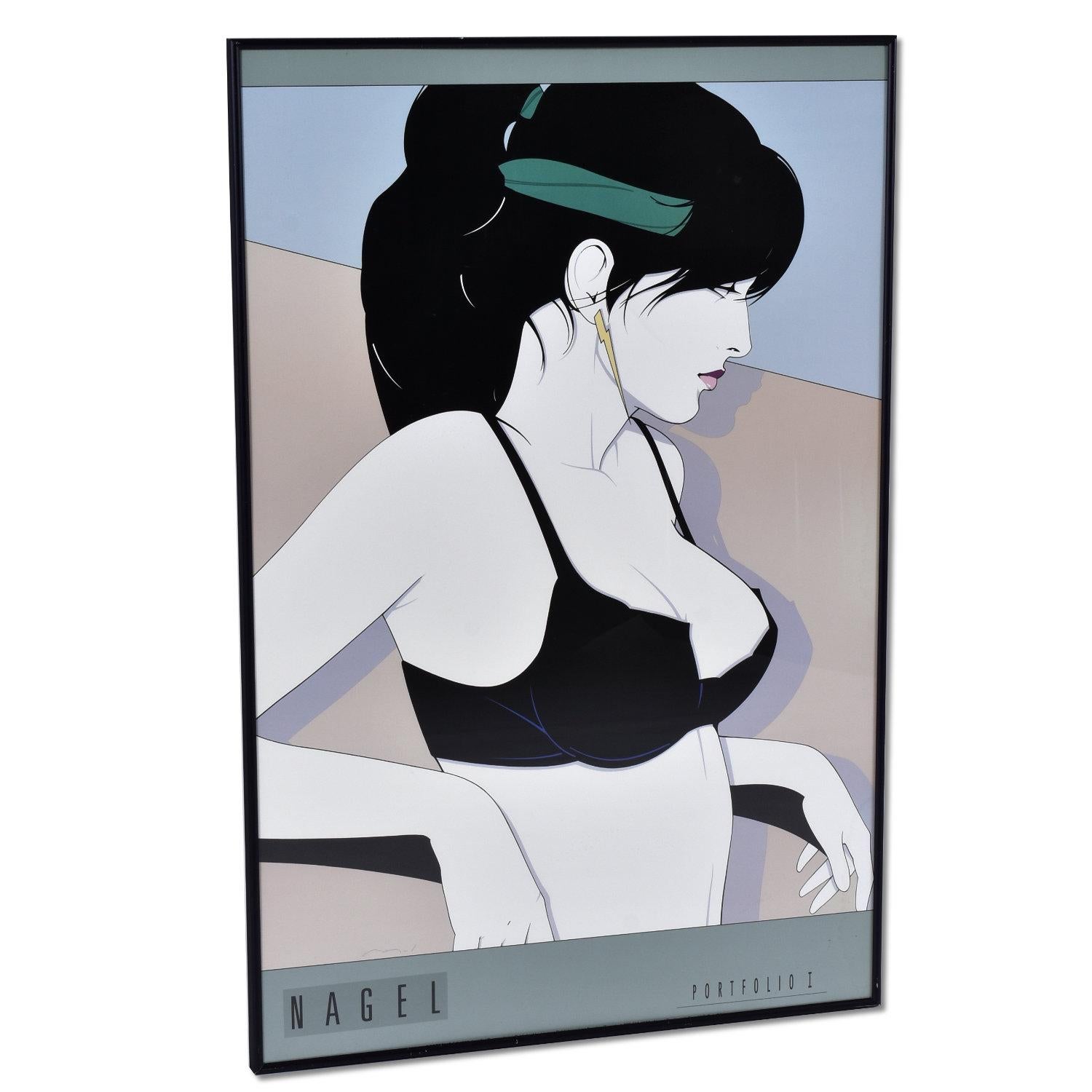 Pair of Patrick Nagel Framed Prints Portfolio 1 and Classic Visions For Sale 4