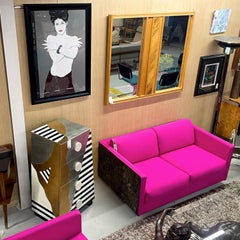 Pair of Patrick Nagel Vintage 1980s Framed Female Portrait Prints