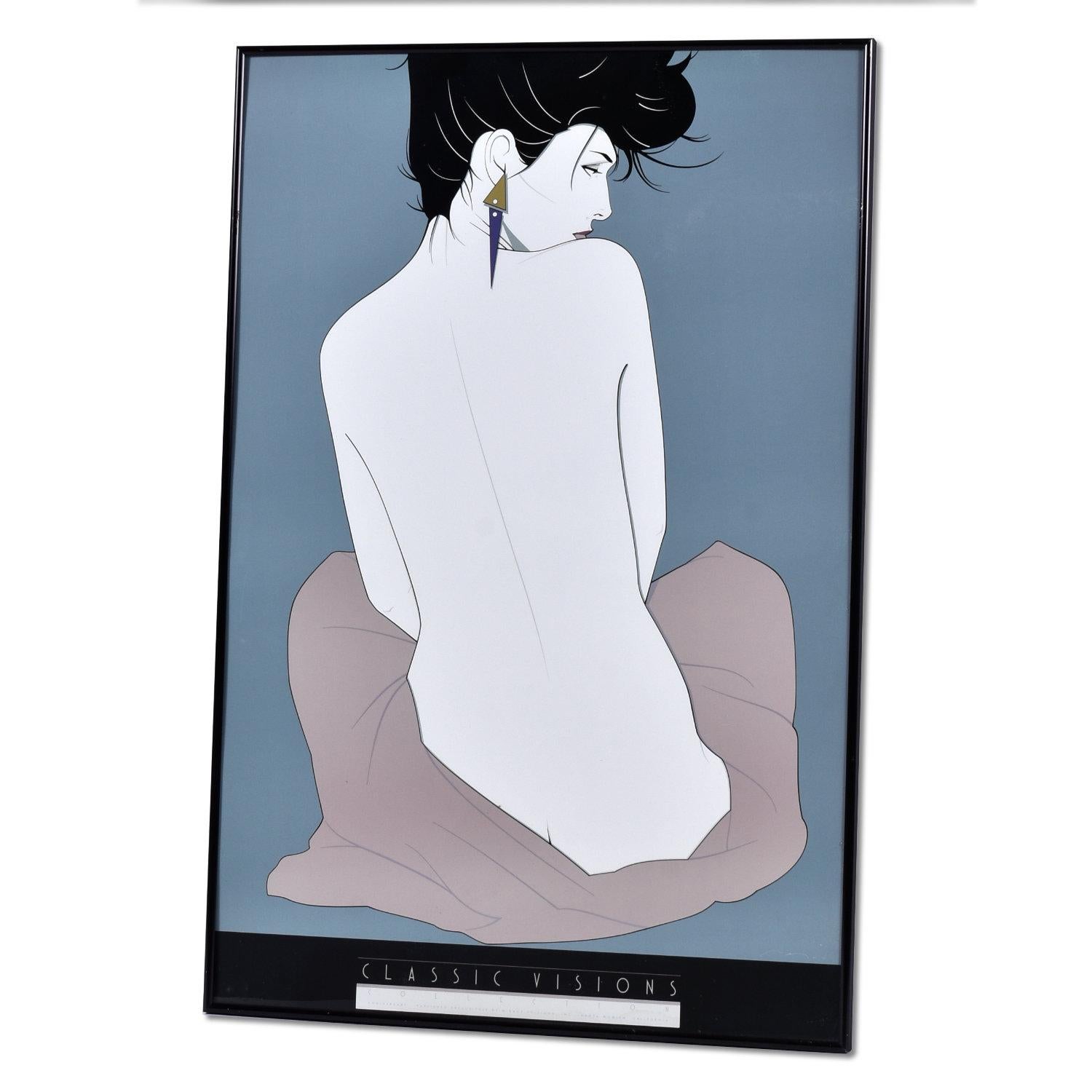 American Pair of Patrick Nagel Framed Prints Portfolio 1 and Classic Visions For Sale