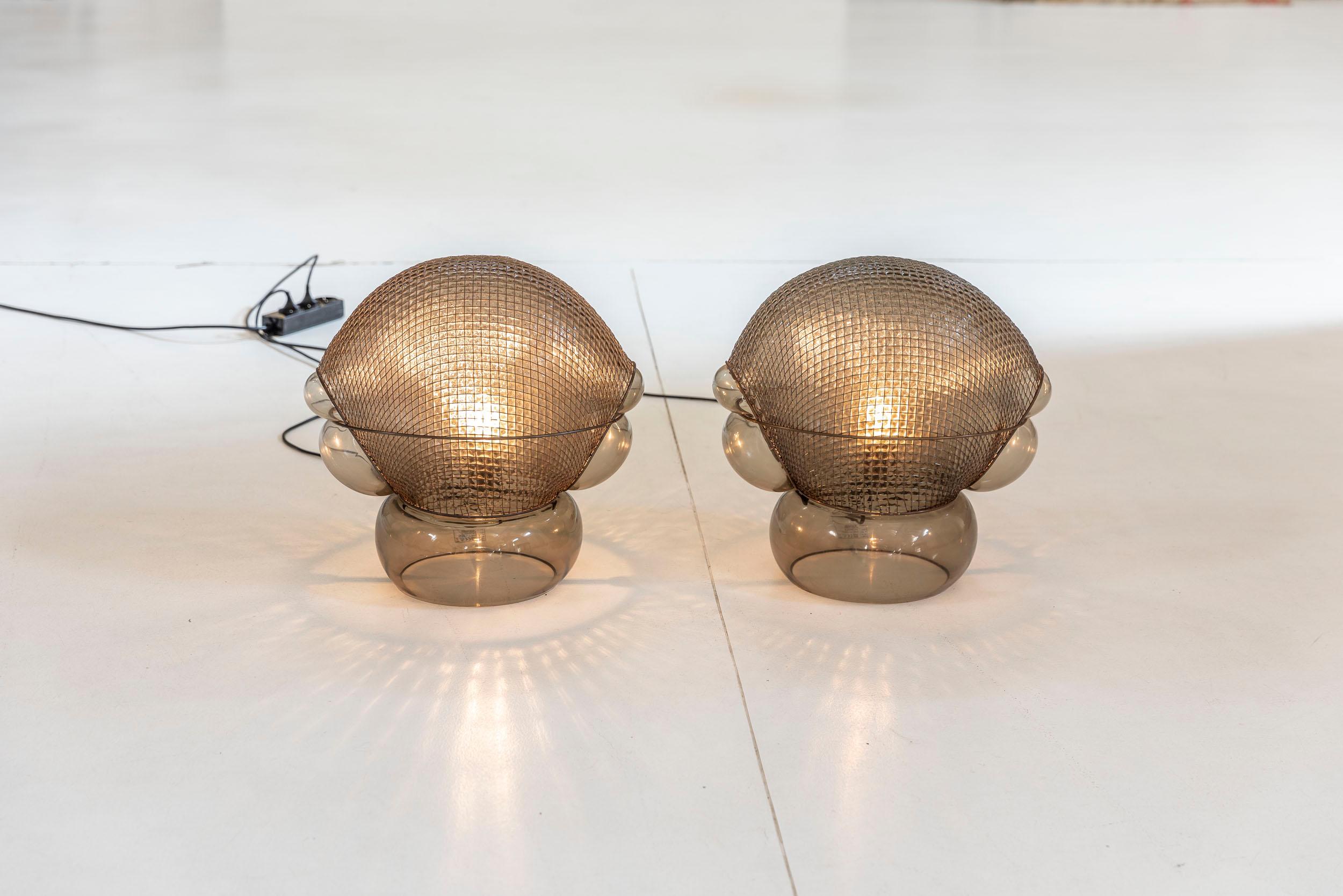 Pair of Patroclo Table Lamps  by Gae Aulenti for Artemide In Excellent Condition In Piacenza, Italy