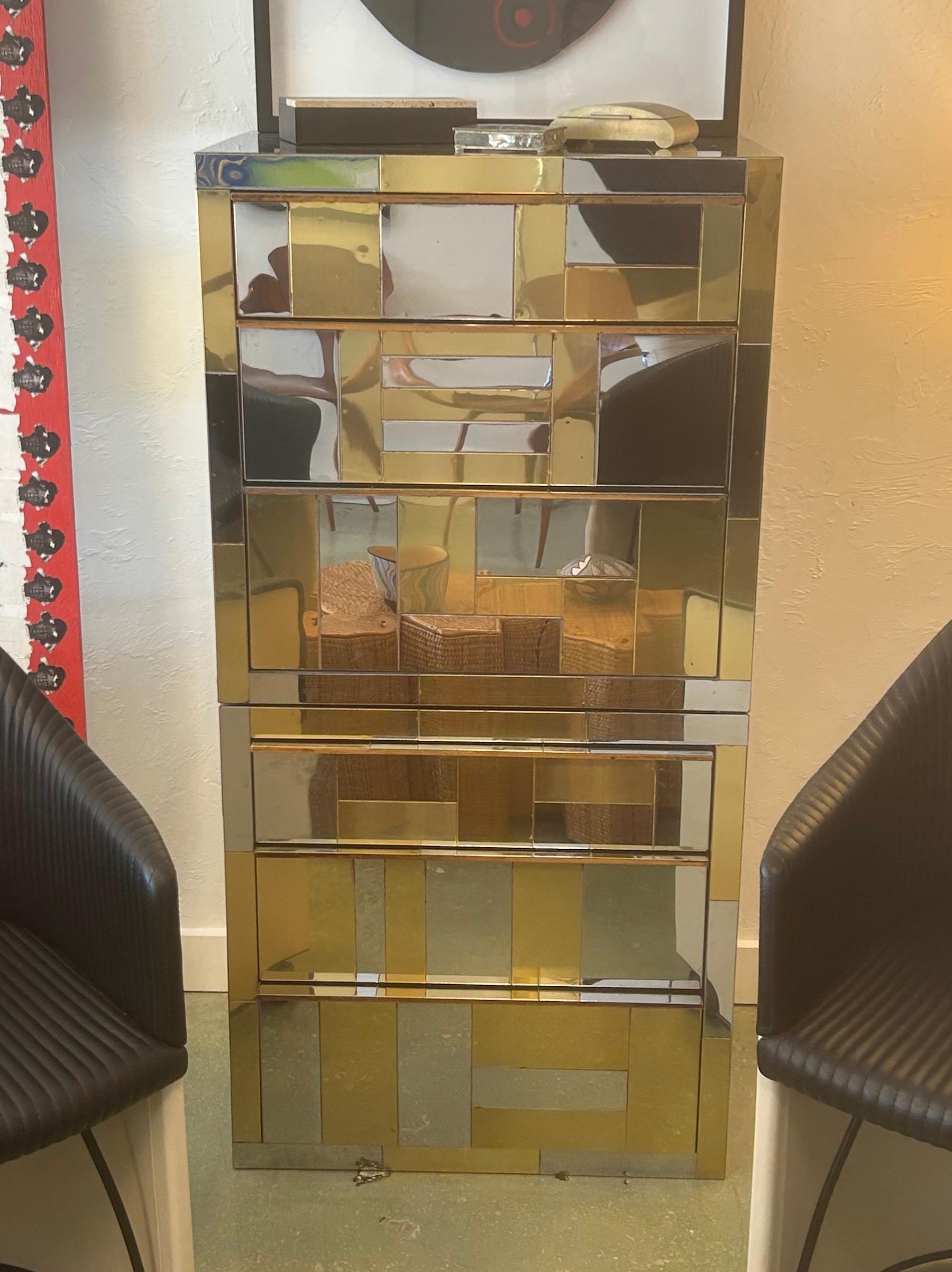 Coppia di comodini galleggianti Cityscape di Paul Evans per Directional, USA anni '70 in vendita 8