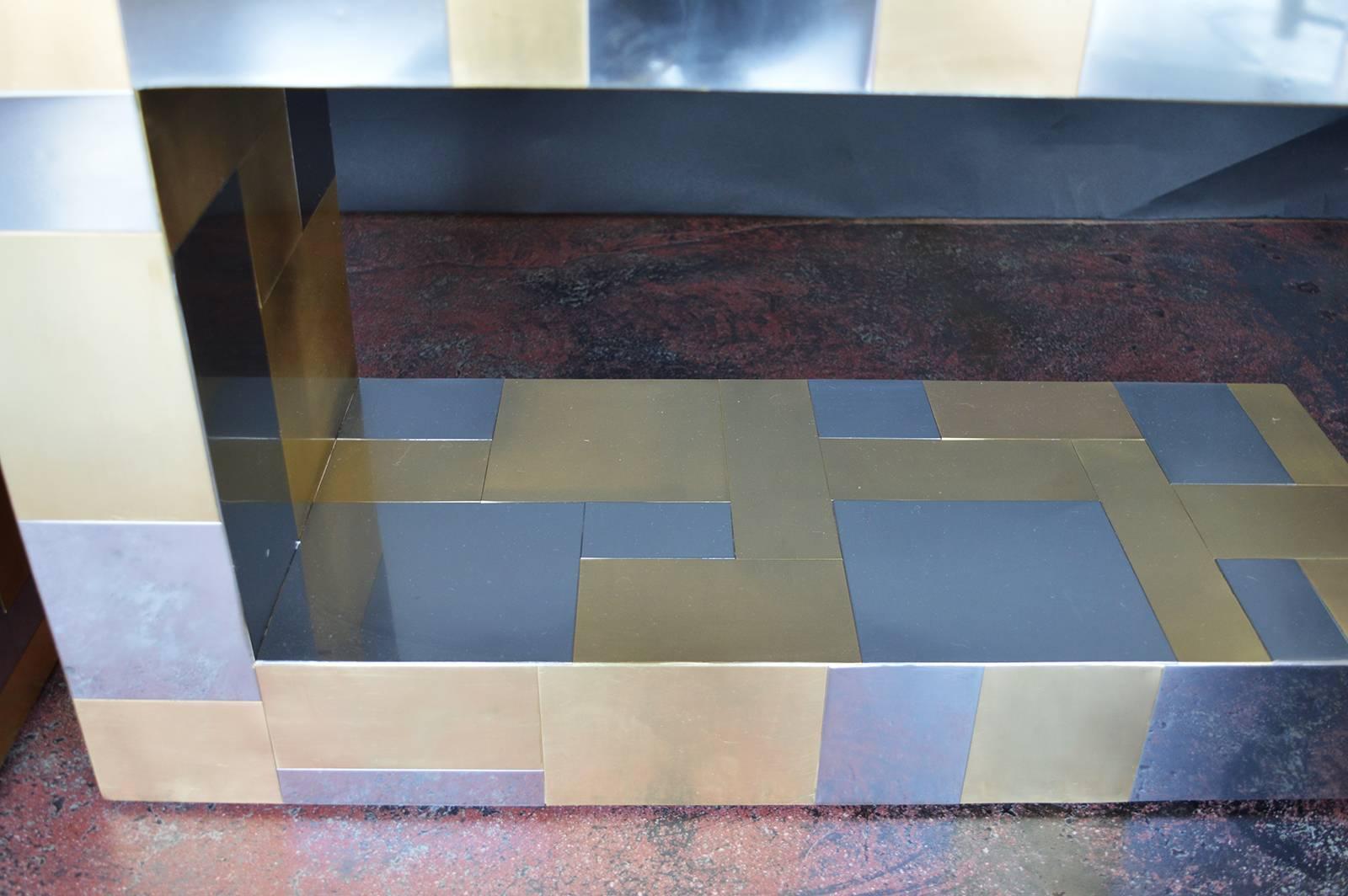 20th Century Pair of Paul Evans Cityscape Side Tables