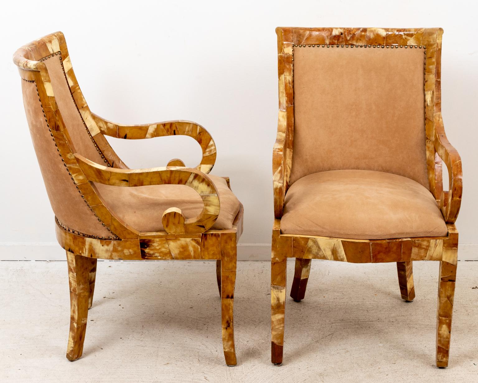 20th Century Pair of Paul Evans Horn Chairs For Sale