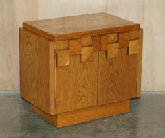 Pair of Paul Evans Lane Furniture Brutalist Nightstands Bedside Cupboards Suite