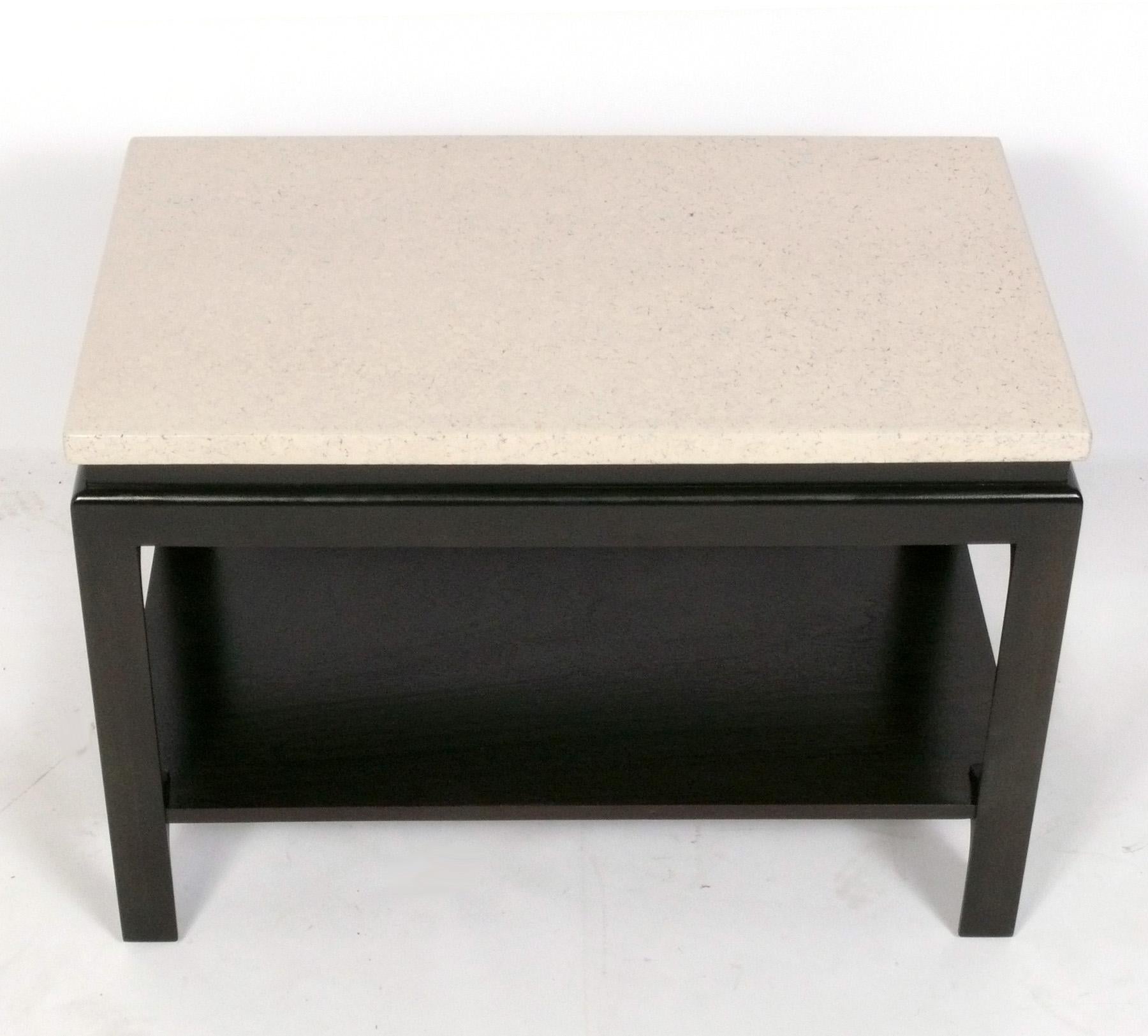 Mid-Century Modern Pair of Paul Frankl Cork Top End Tables