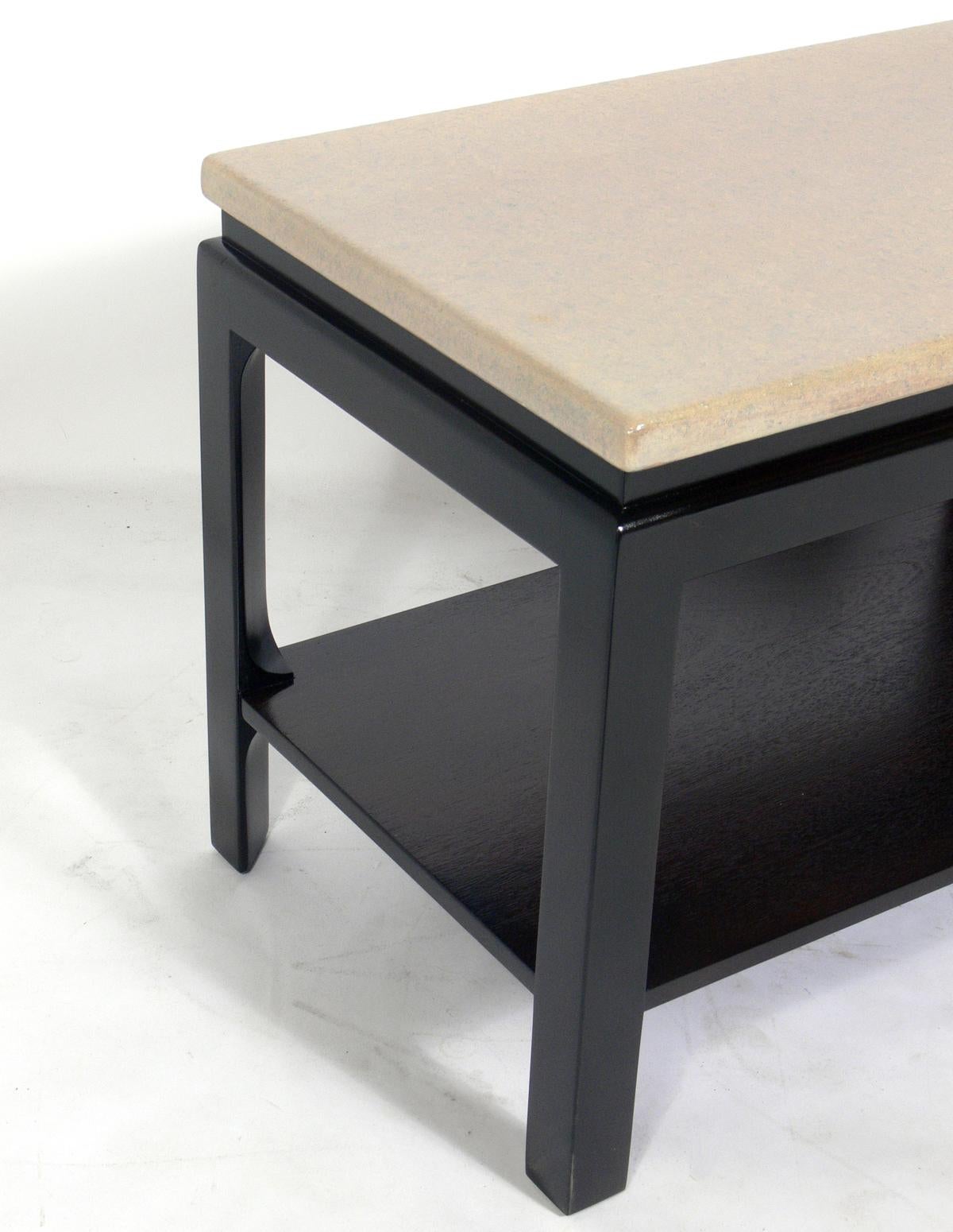 American Pair of Paul Frankl Cork Top End Tables