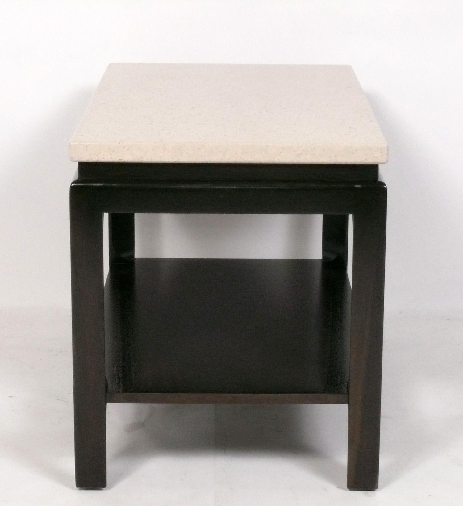 American Pair of Paul Frankl Cork Top End Tables