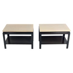 Pair of Paul Frankl Cork Top End Tables