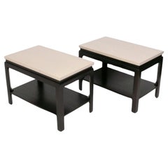 Pair of Paul Frankl Cork Top End Tables