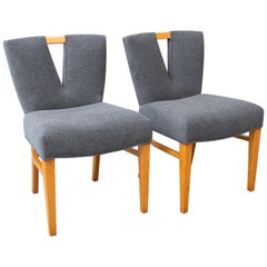 Pair of Paul Frankl Corset Side Chairs