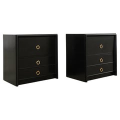Pair of Paul Frankl for John Stuart Lacquered Nightstands