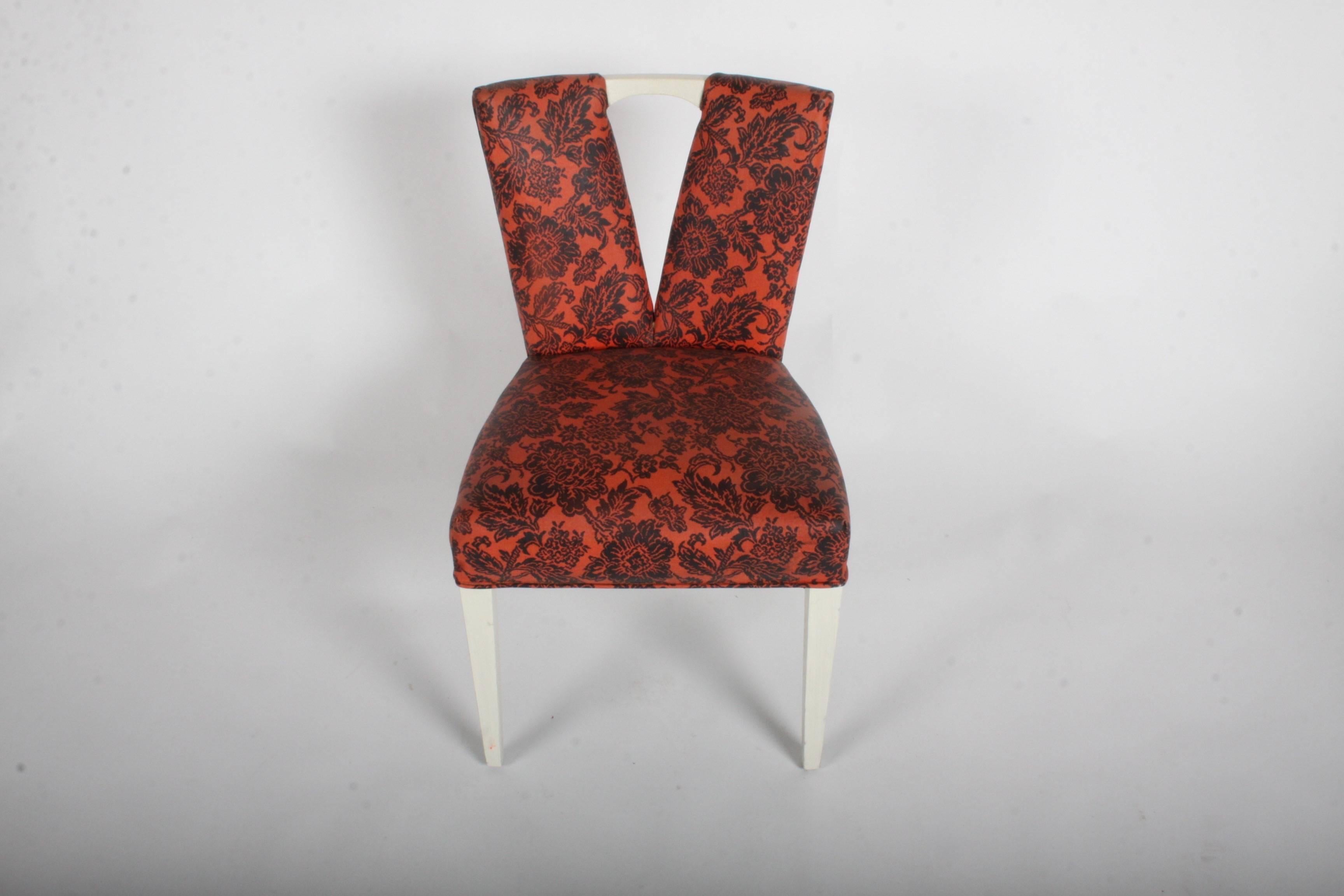 Paul Frankl paire de chaises de salle à manger d'appoint avec corset pour Johnson Bon état - En vente à St. Louis, MO