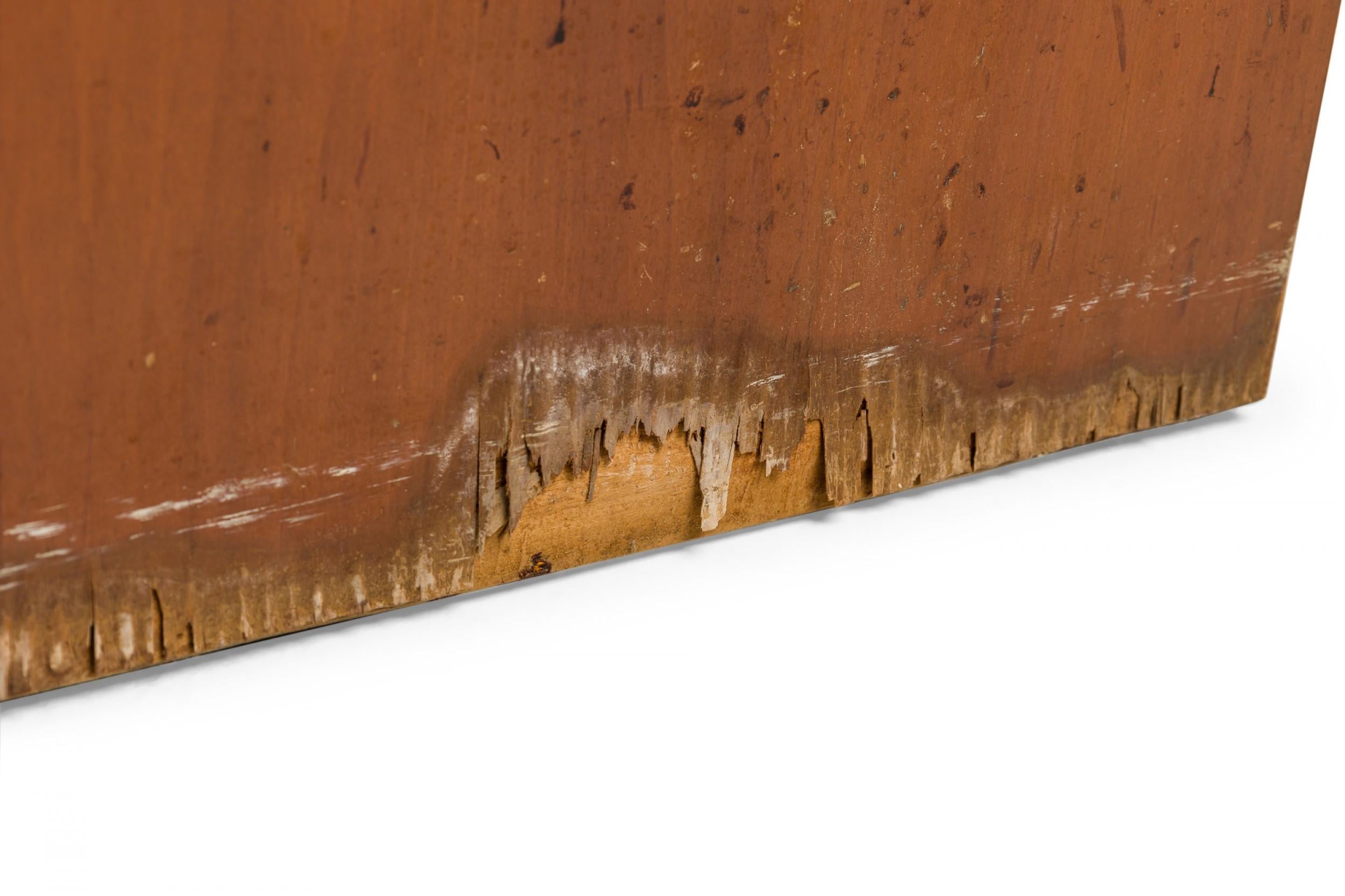 Ein Paar Paul Frankl für Johnson Furniture Nachttische aus Holz mit X-Griff aus Messing im Angebot 8